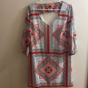 3/4 Sleeve Tunic Dress